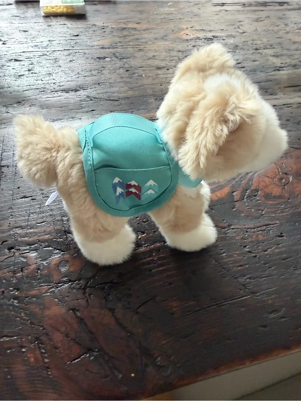 American Girl Plush Puppy with Teal Harness